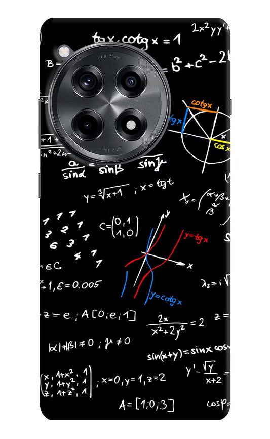 Mathematics Formula OnePlus 12R Hard Case Back Cover by Casekaro