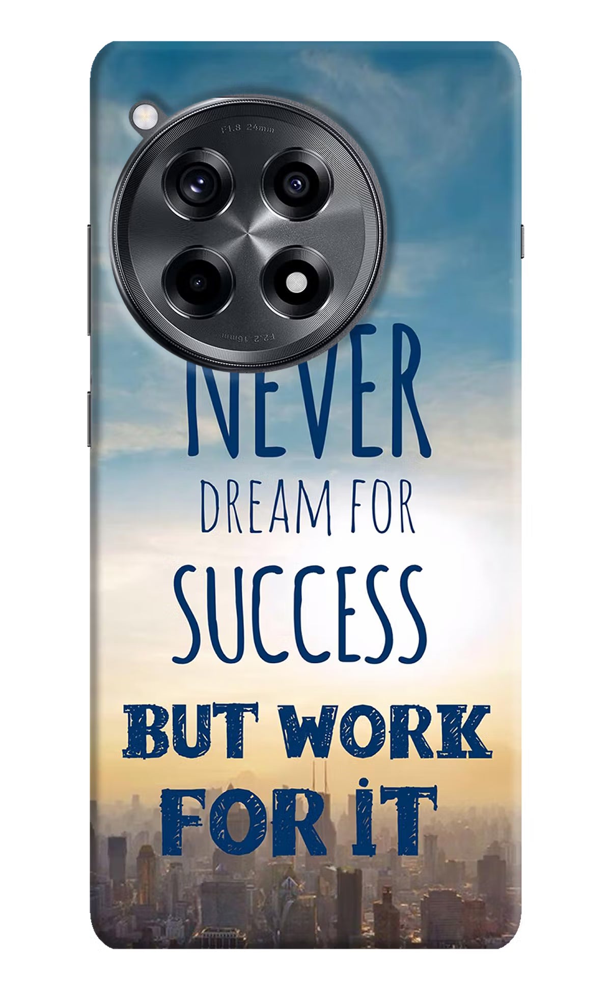 Never Dream For Success But Work For It OnePlus 12R Hard Case Back Cover by Casekaro