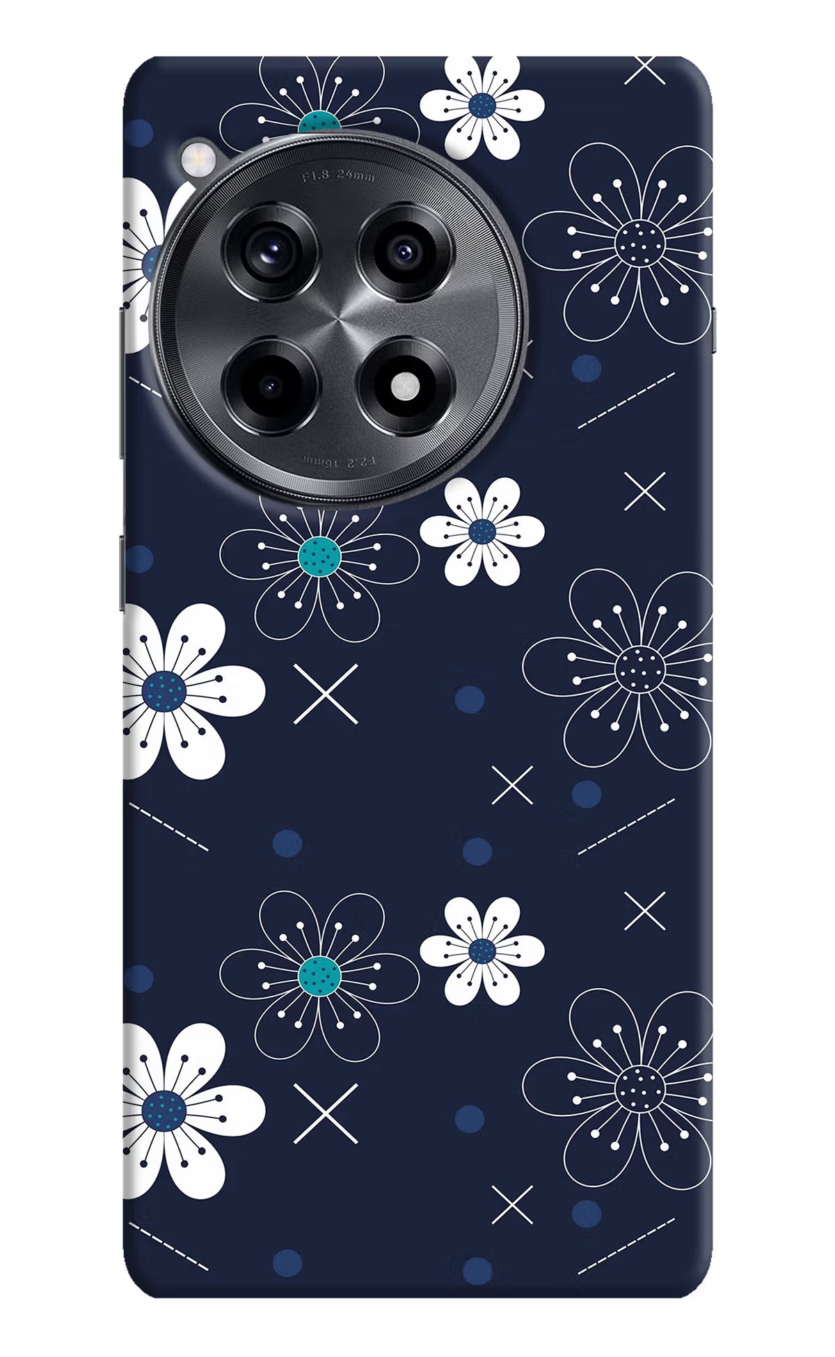 Flowers OnePlus 12R Hard Case Back Cover by Casekaro