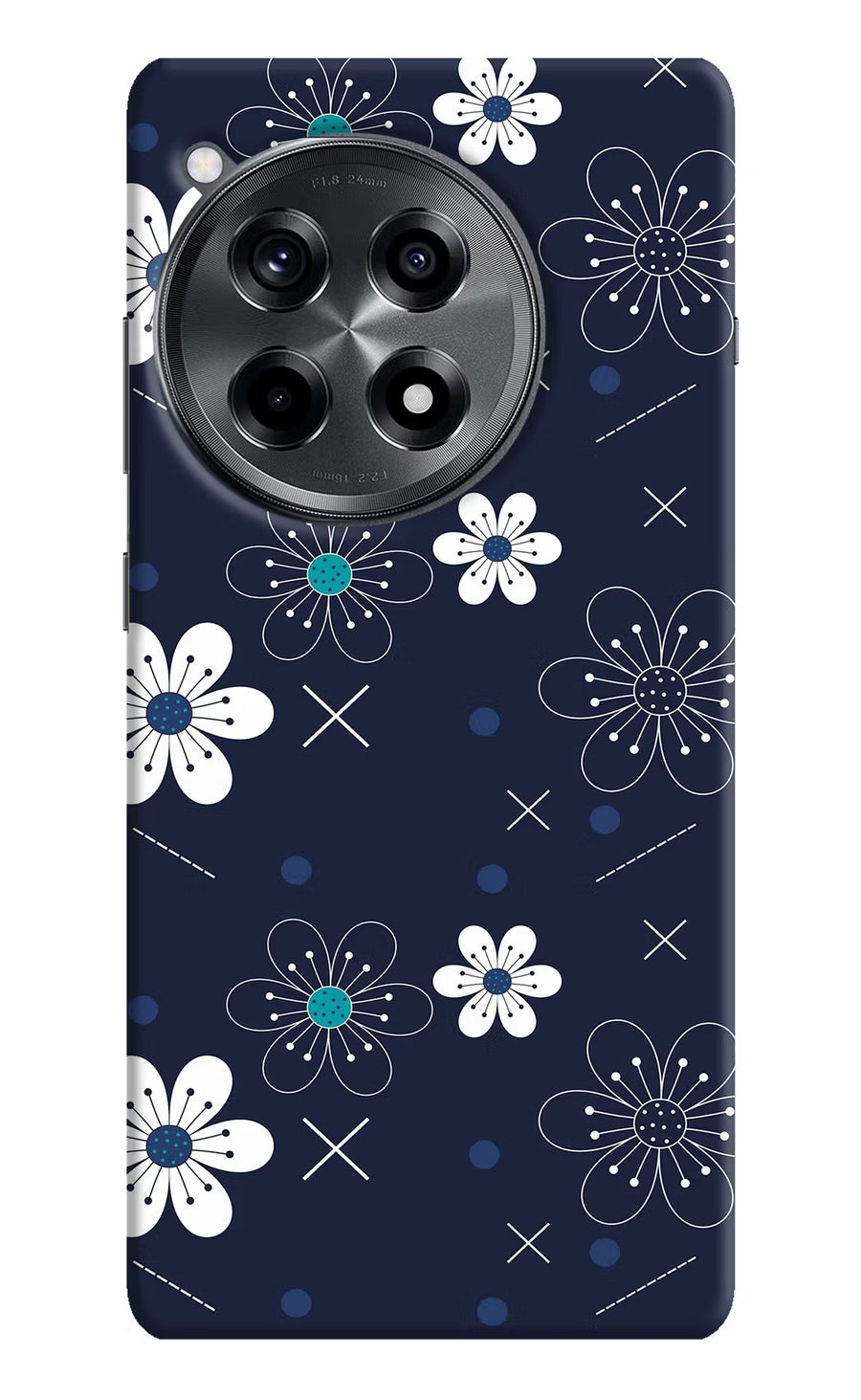 Flowers OnePlus 12R Back Cover, Hard case