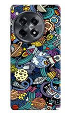 Space Abstract OnePlus 12R Hard Case Back Cover by Casekaro