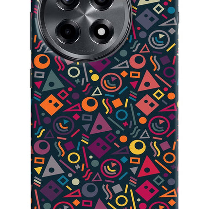 Geometric Abstract OnePlus 12R Hard Case Back Cover by Casekaro
