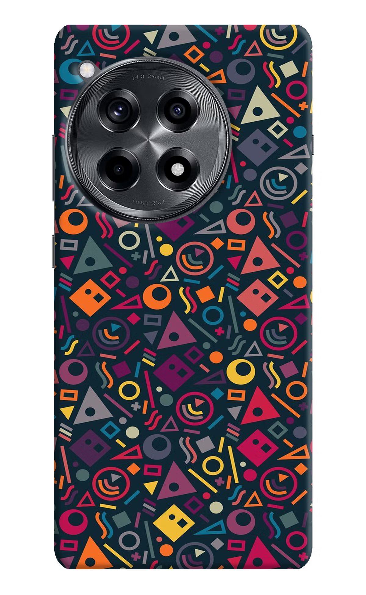 Geometric Abstract OnePlus 12R Hard Case Back Cover by Casekaro