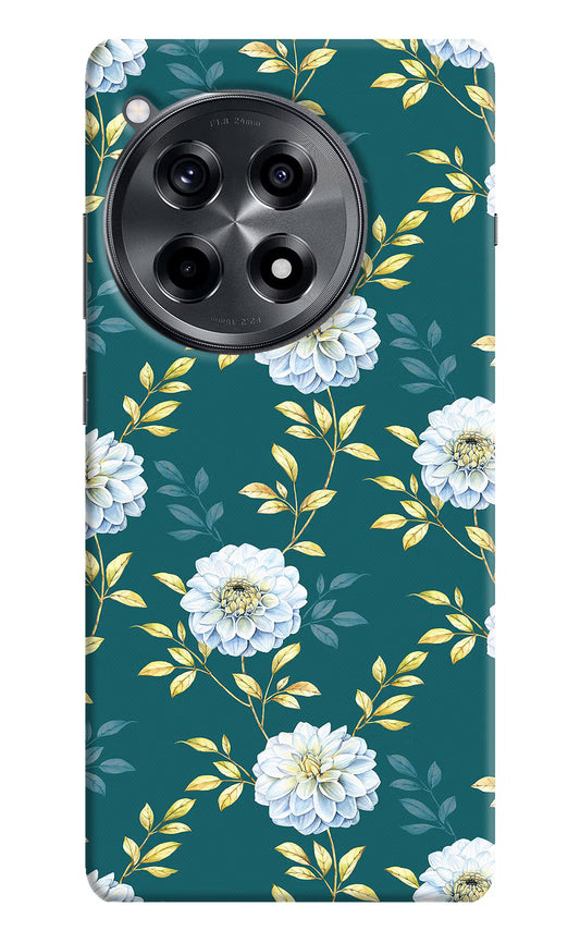 Flowers OnePlus 12R Hard Case Back Cover by Casekaro
