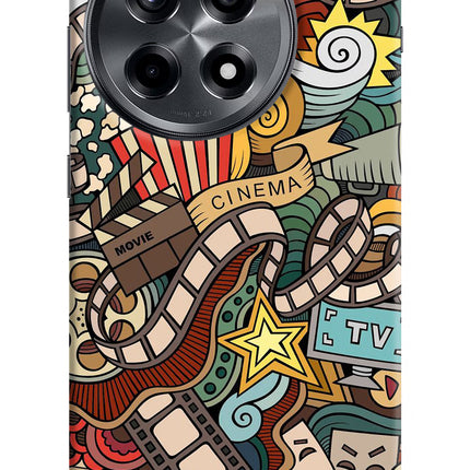 Cinema Abstract OnePlus 12R Hard Case Back Cover by Casekaro