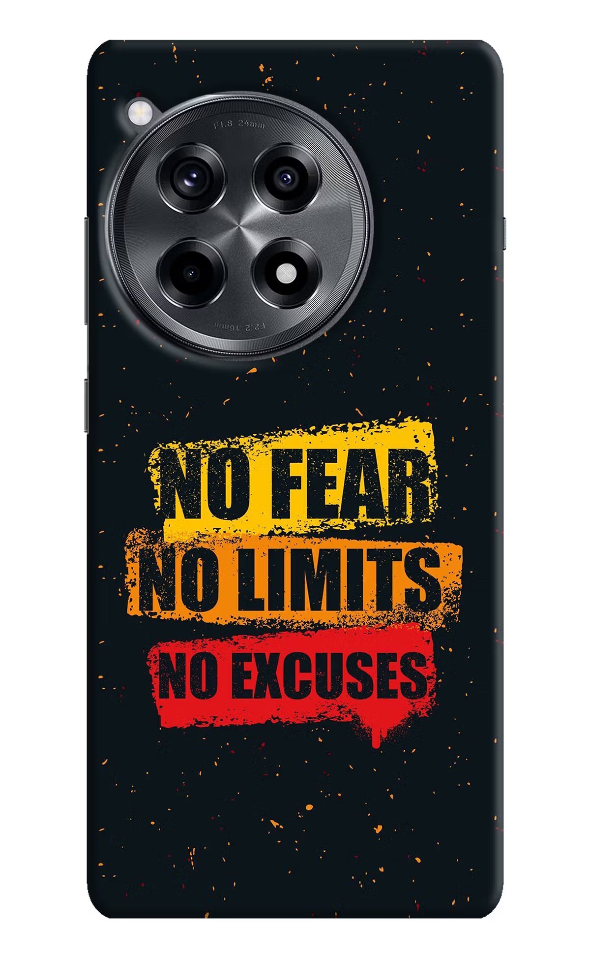 No Fear No Limits No Excuse OnePlus 12R Hard Case Back Cover by Casekaro