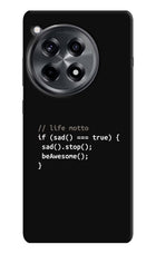 Life Motto Code OnePlus 12R Hard Case Back Cover by Casekaro