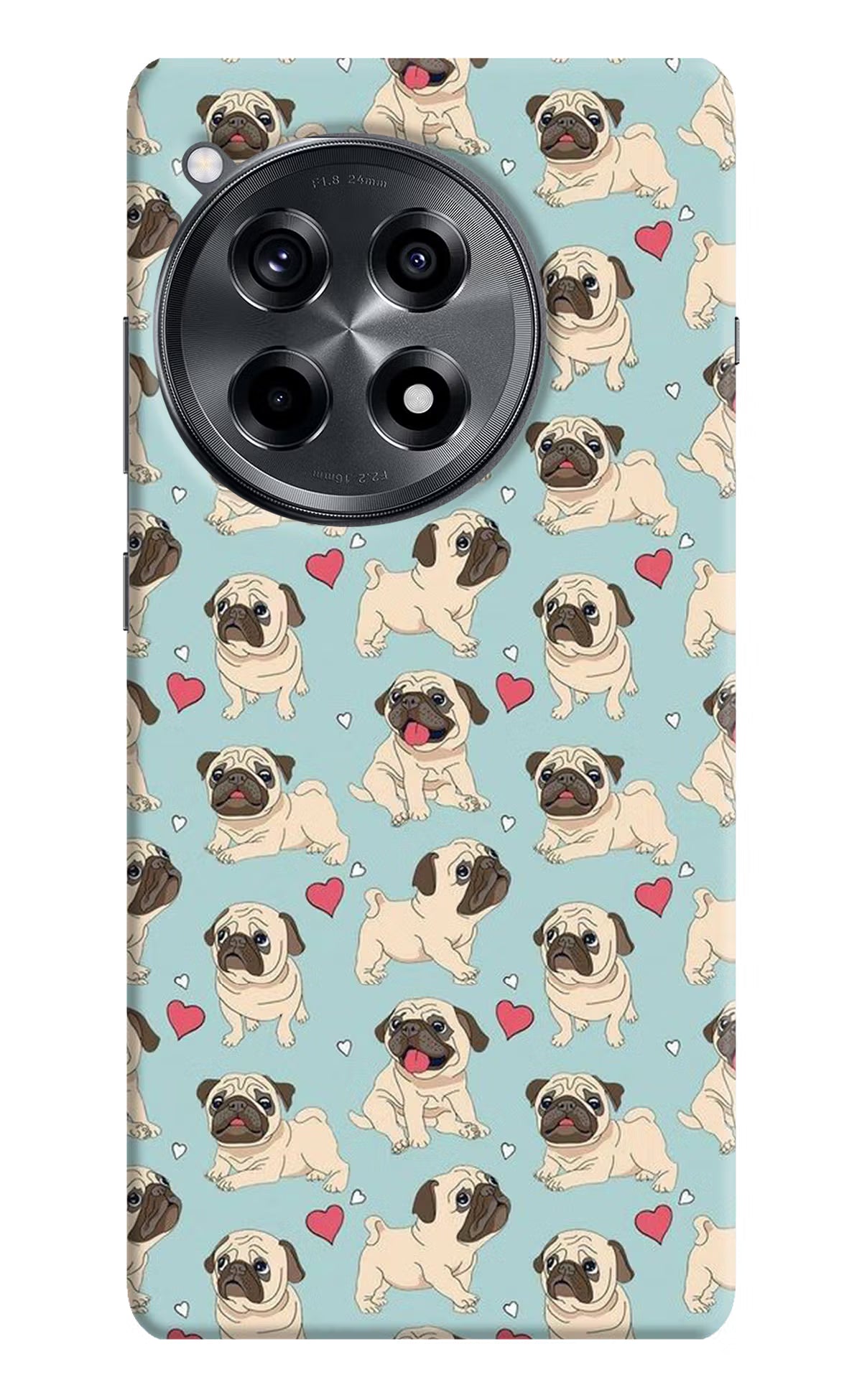 Pug Dog OnePlus 12R Hard Case Back Cover by Casekaro