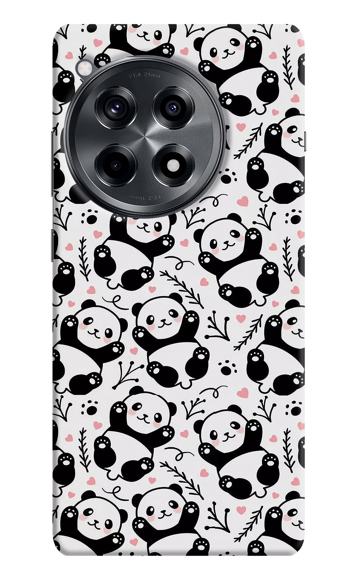 Cute Panda OnePlus 12R Back Cover