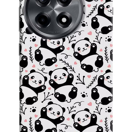 Cute Panda OnePlus 12R Hard Case Back Cover by Casekaro