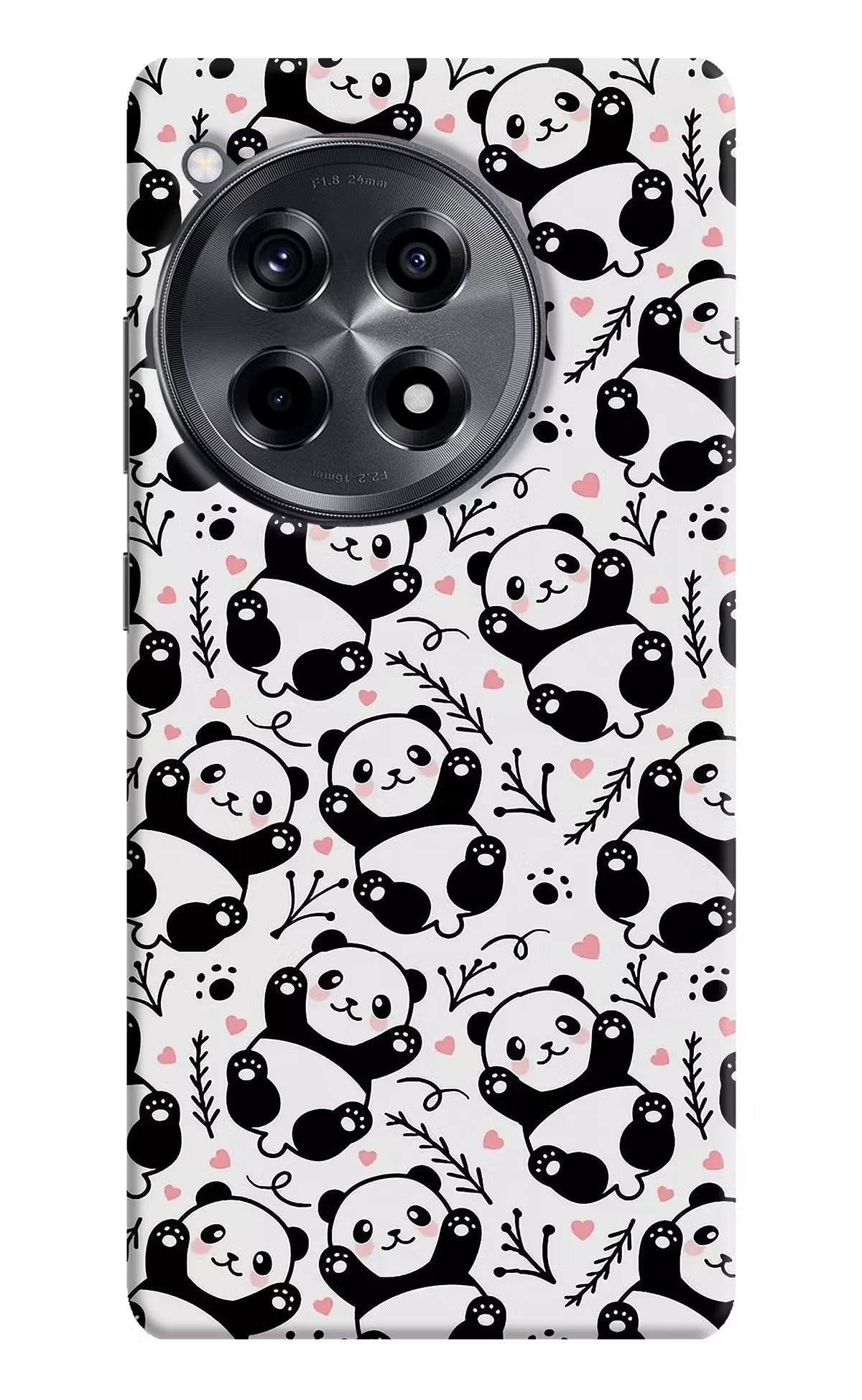 Cute Panda OnePlus 12R Hard Case Back Cover by Casekaro