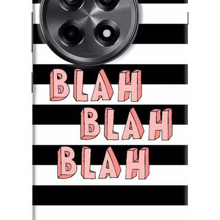 Blah Blah Blah OnePlus 12R Hard Case Back Cover by Casekaro