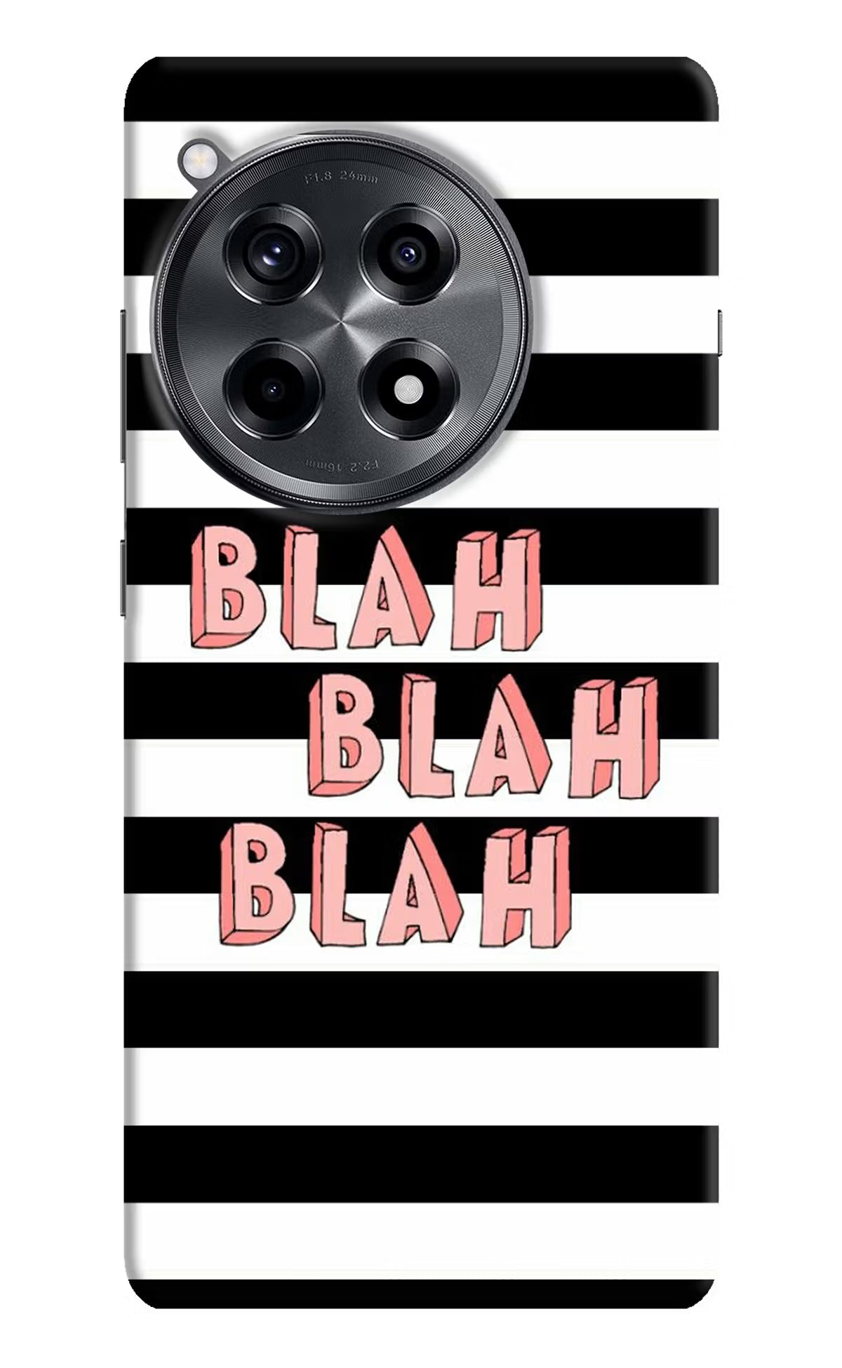 Blah Blah Blah OnePlus 12R Hard Case Back Cover by Casekaro