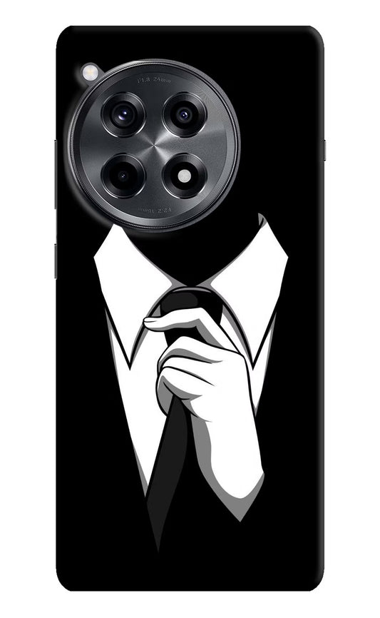 Black Tie OnePlus 12R Hard Case Back Cover by Casekaro