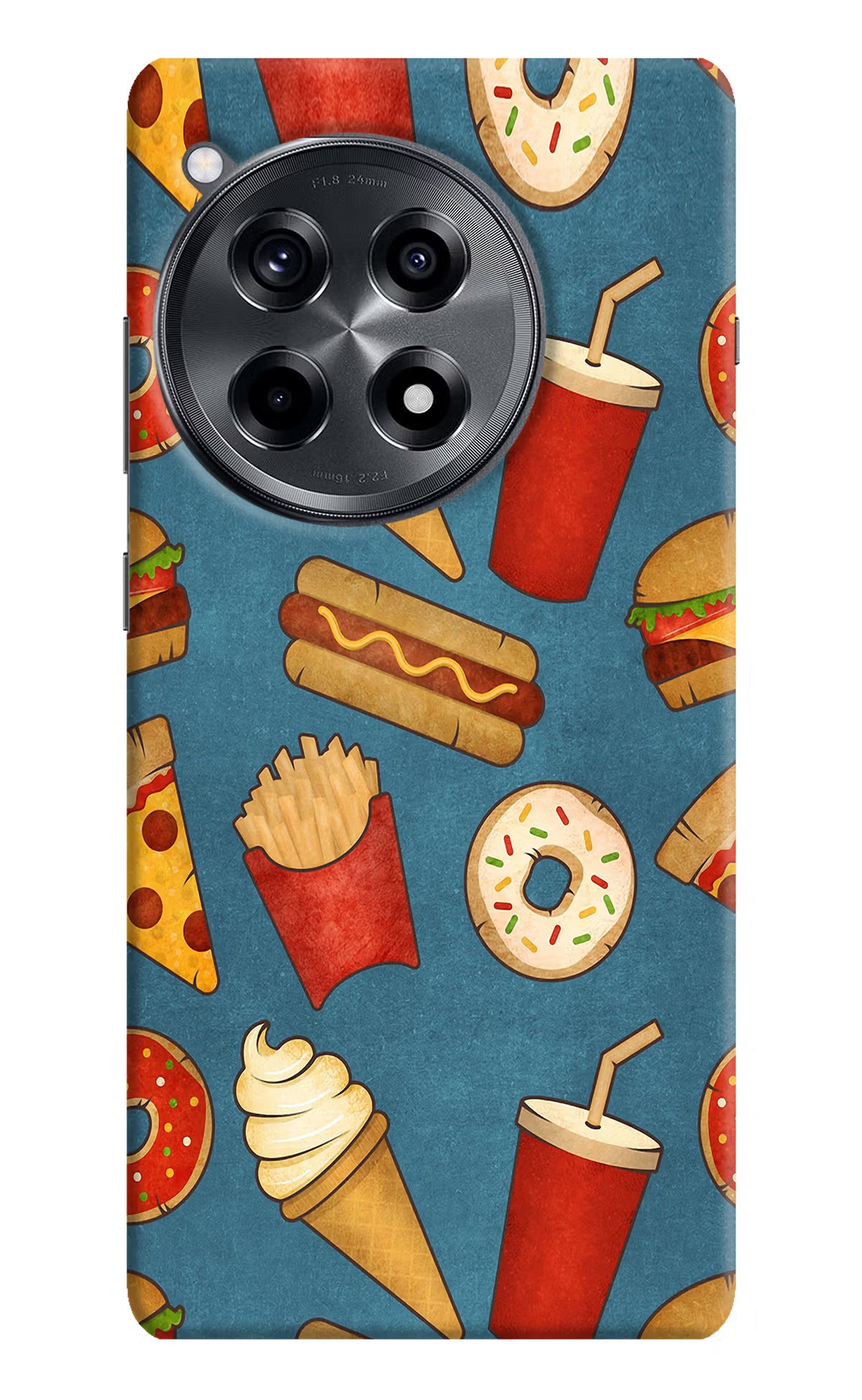 Foodie OnePlus 12R Hard Case Back Cover by Casekaro