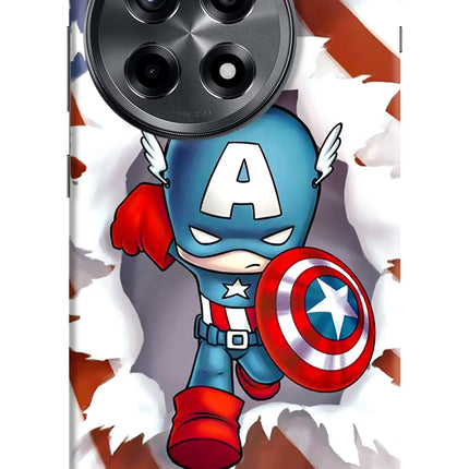 Captain America OnePlus 12R Hard Case Back Cover by Casekaro