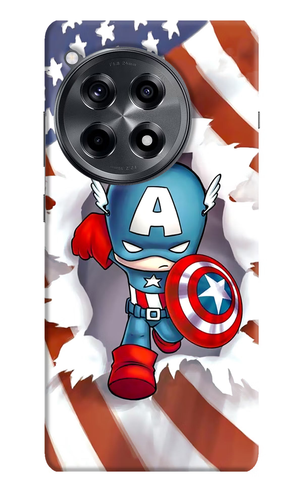 Captain America OnePlus 12R Hard Case Back Cover by Casekaro