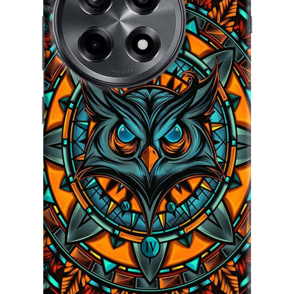 Angry Owl Art OnePlus 12R Hard Case Back Cover by Casekaro