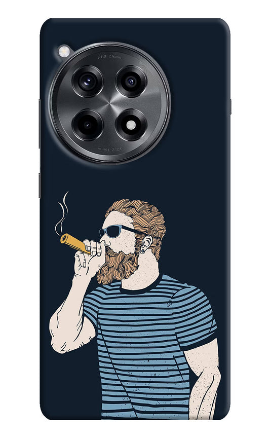 Smoking OnePlus 12R Hard Case Back Cover by Casekaro