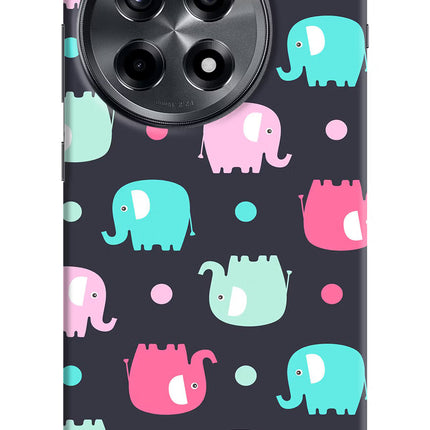 Elephants OnePlus 12R Hard Case Back Cover by Casekaro