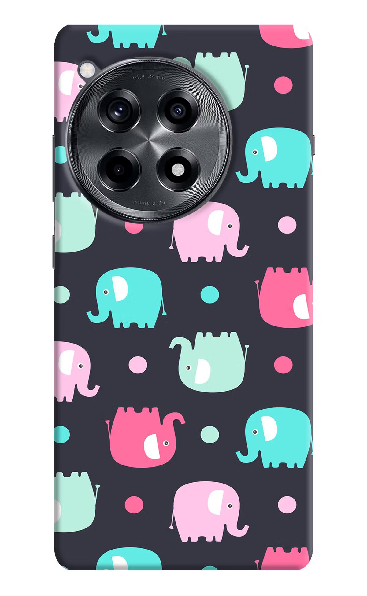 Elephants OnePlus 12R Hard Case Back Cover by Casekaro