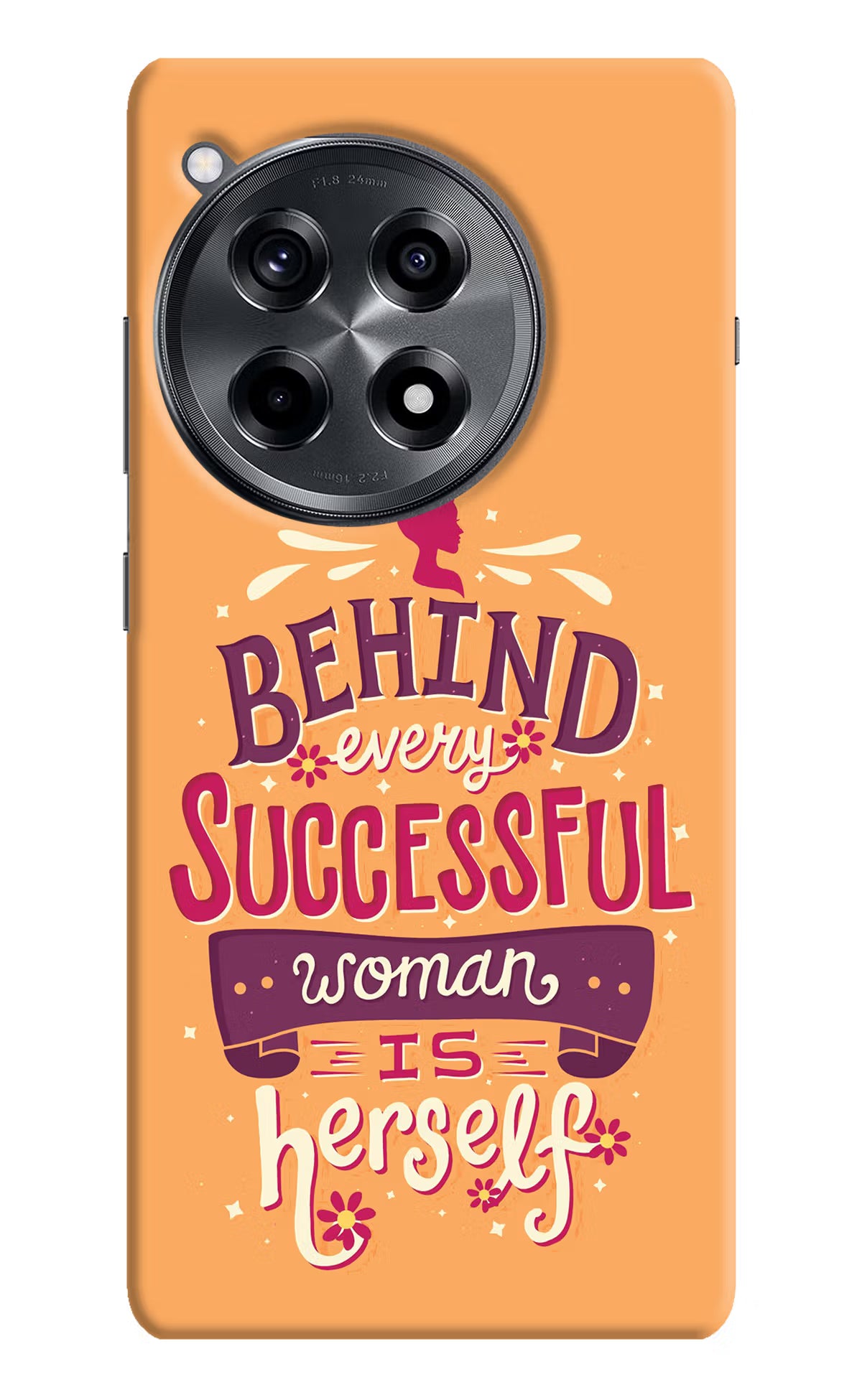 Behind Every Successful Woman There Is Herself OnePlus 12R Hard Case Back Cover by Casekaro