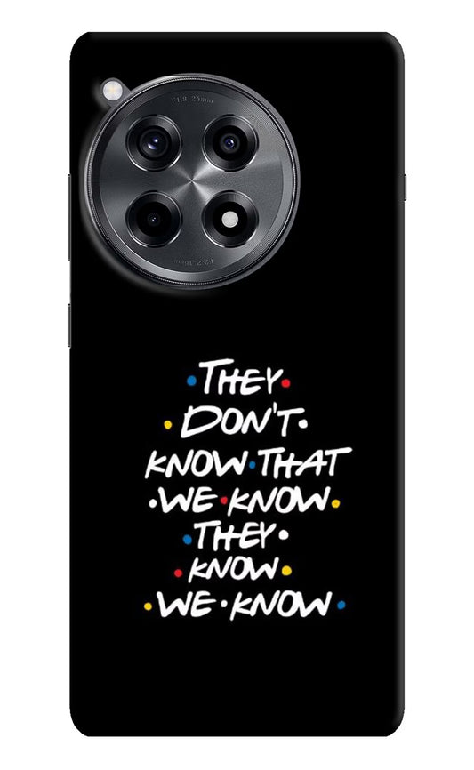 FRIENDS Dialogue OnePlus 12R Hard Case Back Cover by Casekaro