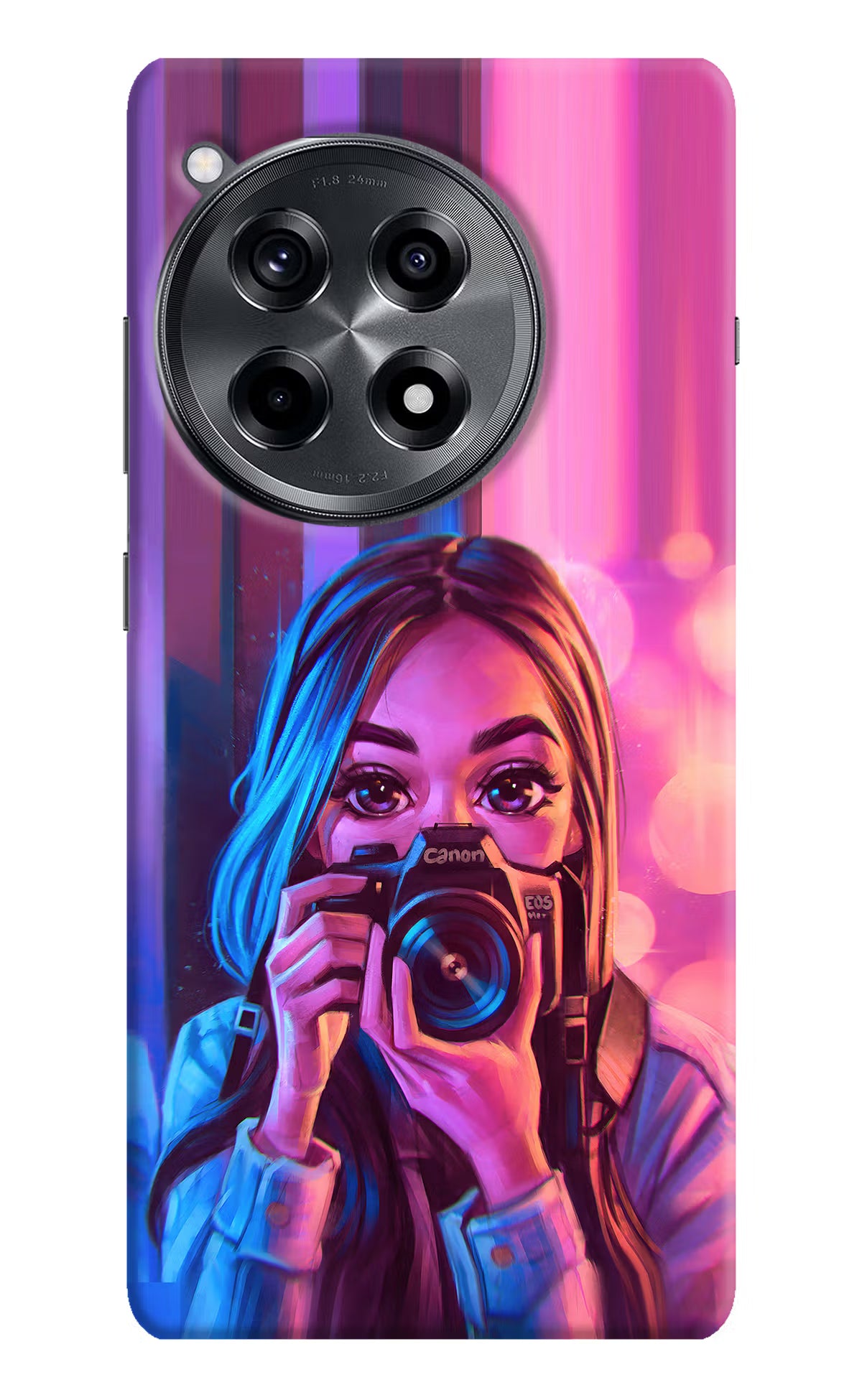 Girl Photographer OnePlus 12R Hard Case Back Cover by Casekaro