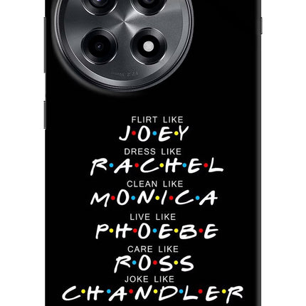 FRIENDS Character OnePlus 12R Hard Case Back Cover by Casekaro
