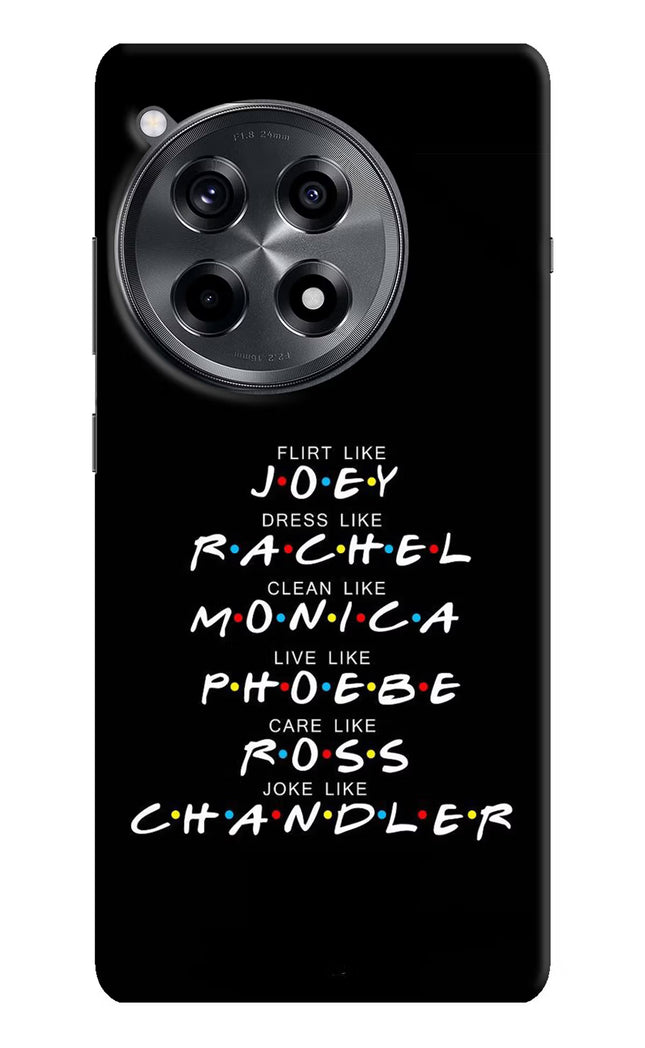 FRIENDS Character OnePlus 12R Hard Case Back Cover by Casekaro
