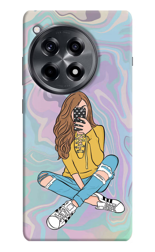 Selfie Girl OnePlus 12R Hard Case Back Cover by Casekaro
