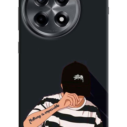Aesthetic Boy OnePlus 12R Hard Case Back Cover by Casekaro