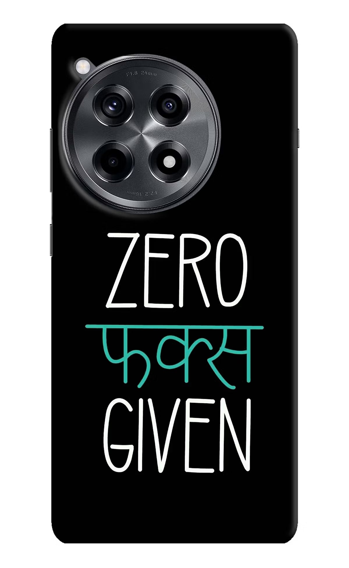 Zero Fucks Given OnePlus 12R Hard Case Back Cover by Casekaro