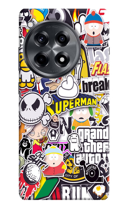 Sticker Bomb OnePlus 12R Hard Case Back Cover by Casekaro