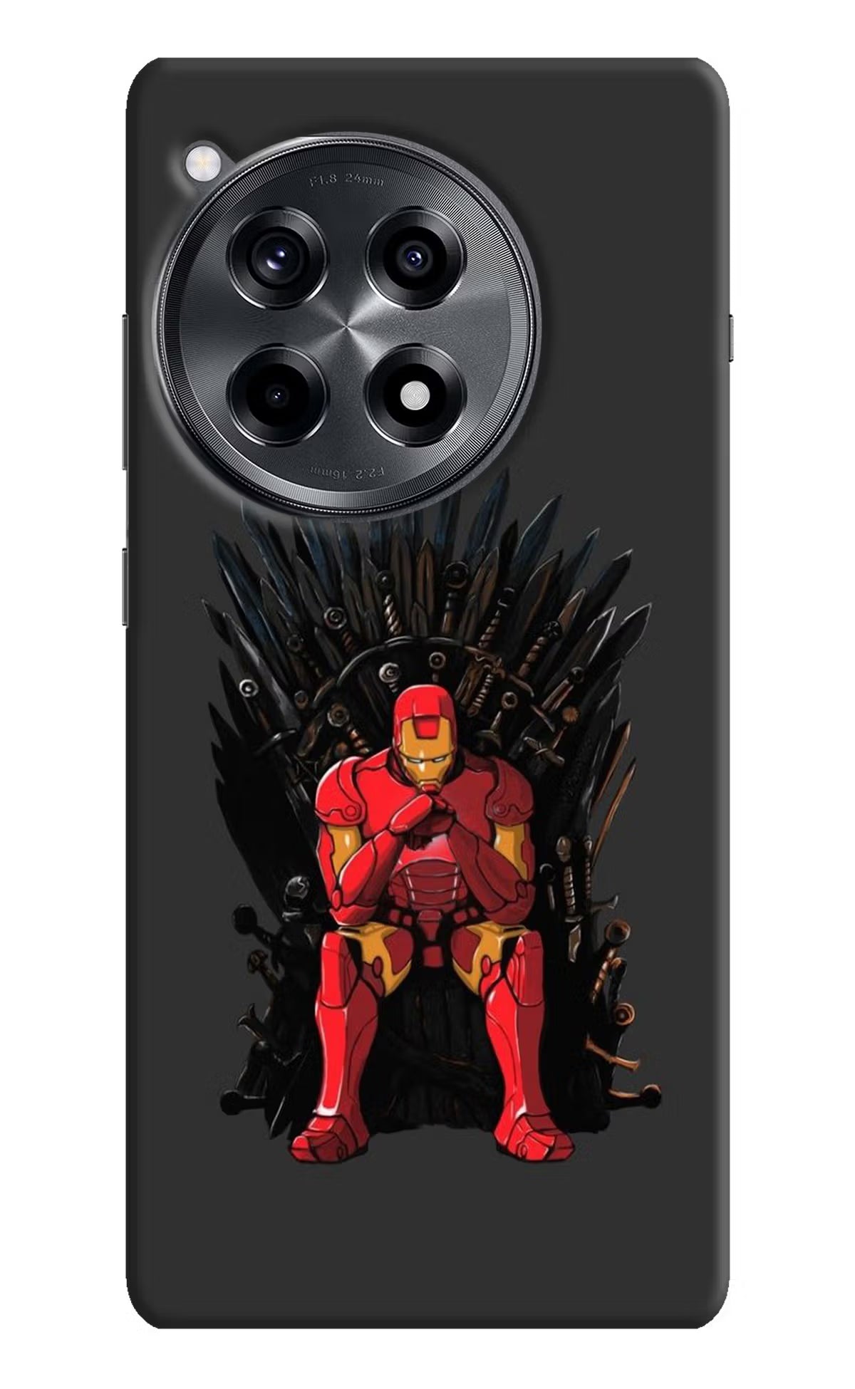 Ironman Throne OnePlus 12R Hard Case Back Cover by Casekaro
