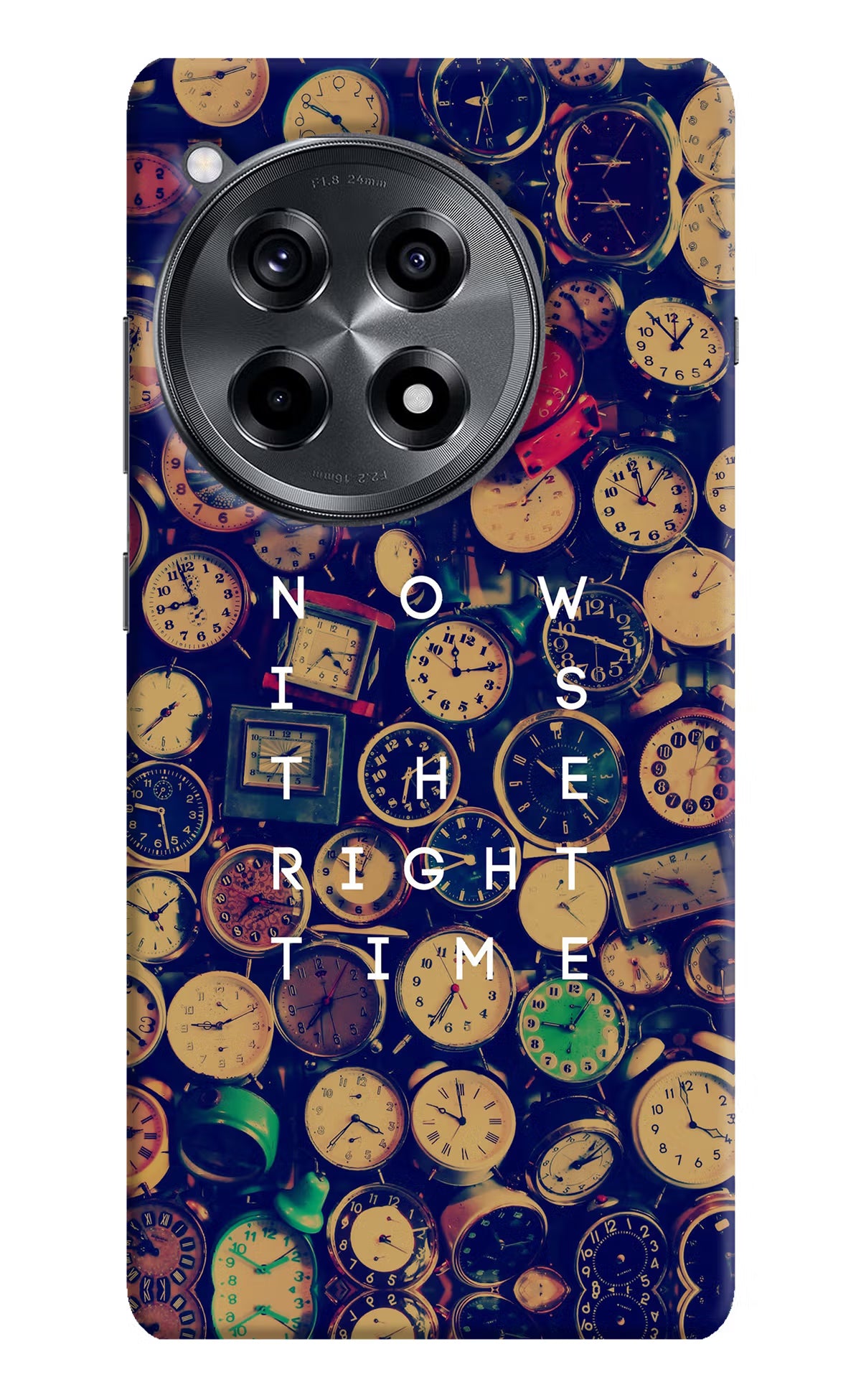 Now is the Right Time Quote OnePlus 12R Hard Case Back Cover by Casekaro