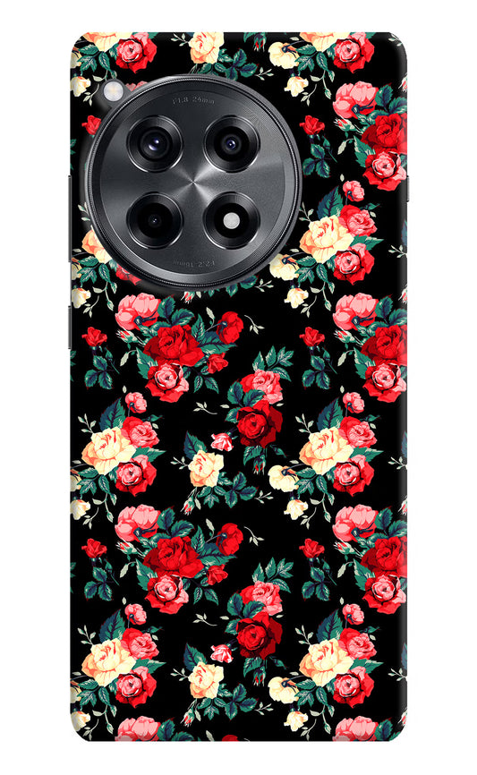 Rose Pattern OnePlus 12R Hard Case Back Cover by Casekaro