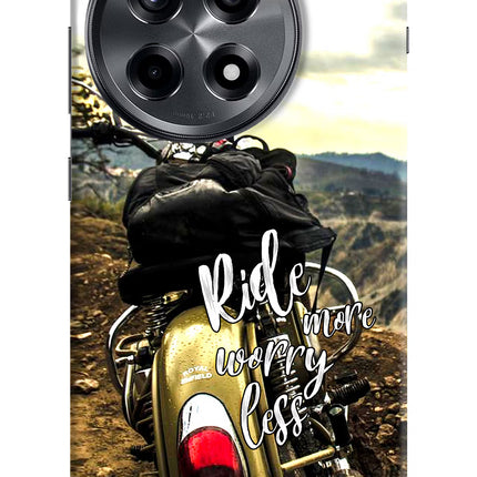 Ride More Worry Less OnePlus 12R Hard Case Back Cover by Casekaro