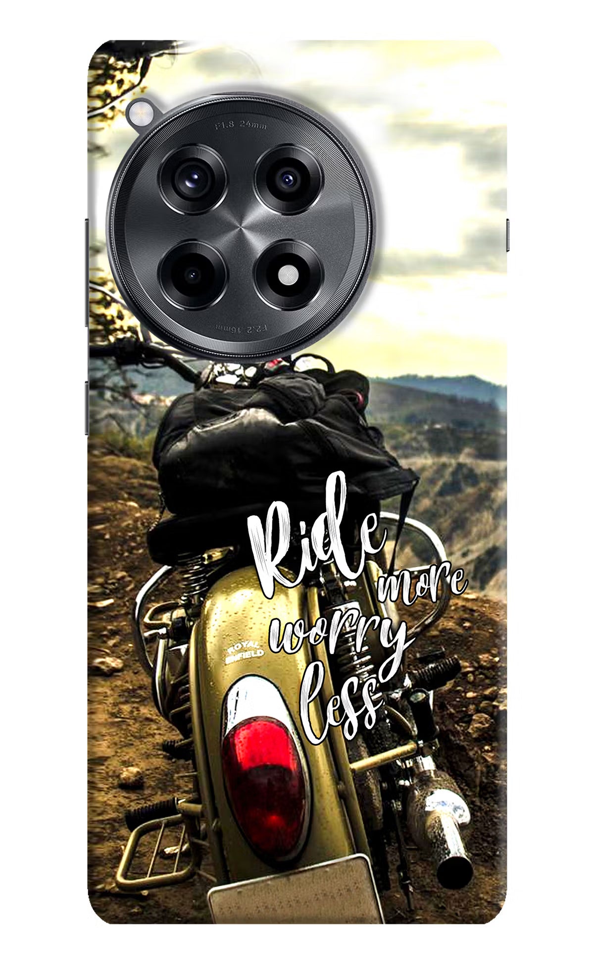 Ride More Worry Less OnePlus 12R Hard Case Back Cover by Casekaro