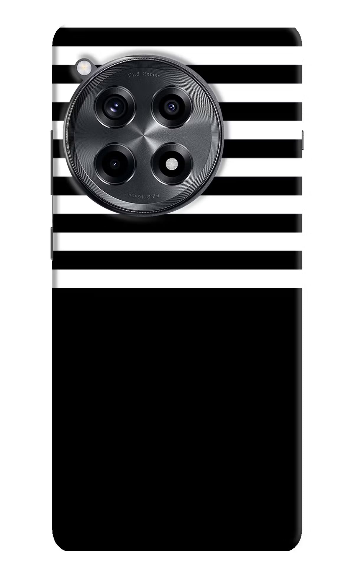 Black and White Print OnePlus 12R Hard Case Back Cover by Casekaro