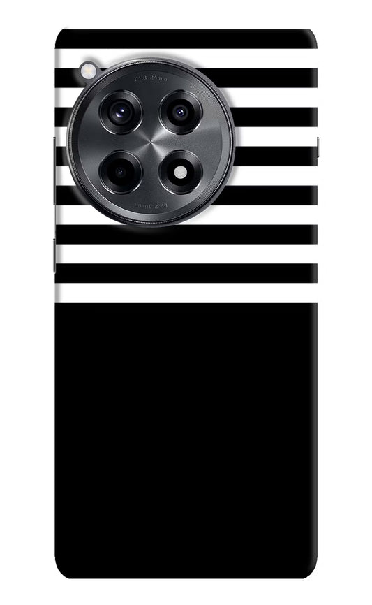 Black and White Print OnePlus 12R Hard Case Back Cover by Casekaro