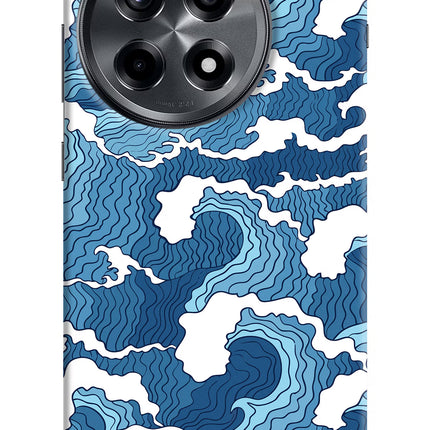 Blue Waves OnePlus 12R Hard Case Back Cover by Casekaro