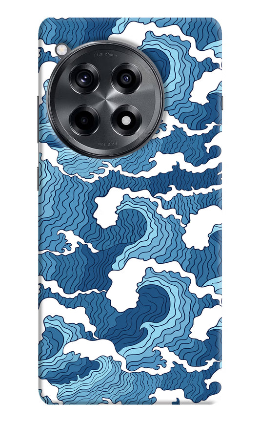 Blue Waves OnePlus 12R Hard Case Back Cover by Casekaro
