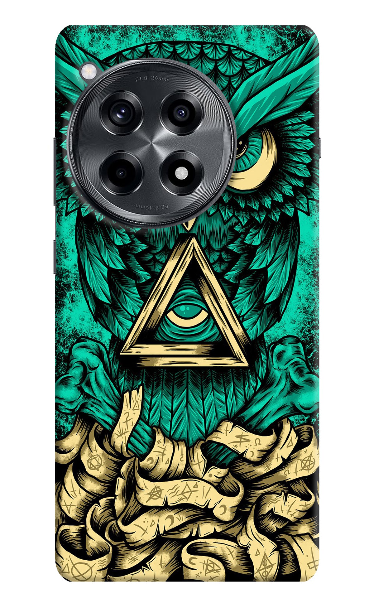 Green Owl OnePlus 12R Back Cover