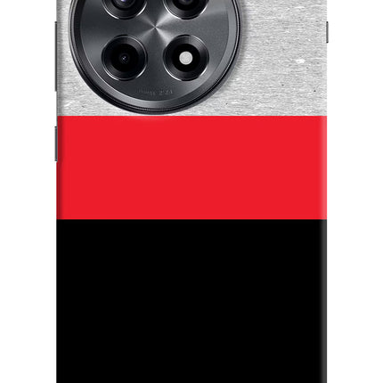 Tri Color Pattern OnePlus 12R Hard Case Back Cover by Casekaro