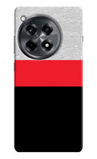 Tri Color Pattern OnePlus 12R Hard Case Back Cover by Casekaro