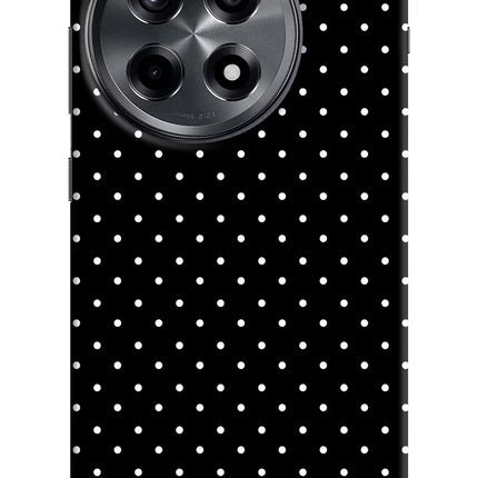 White Dots OnePlus 12R Hard Case Back Cover by Casekaro