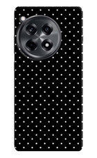 White Dots OnePlus 12R Hard Case Back Cover by Casekaro