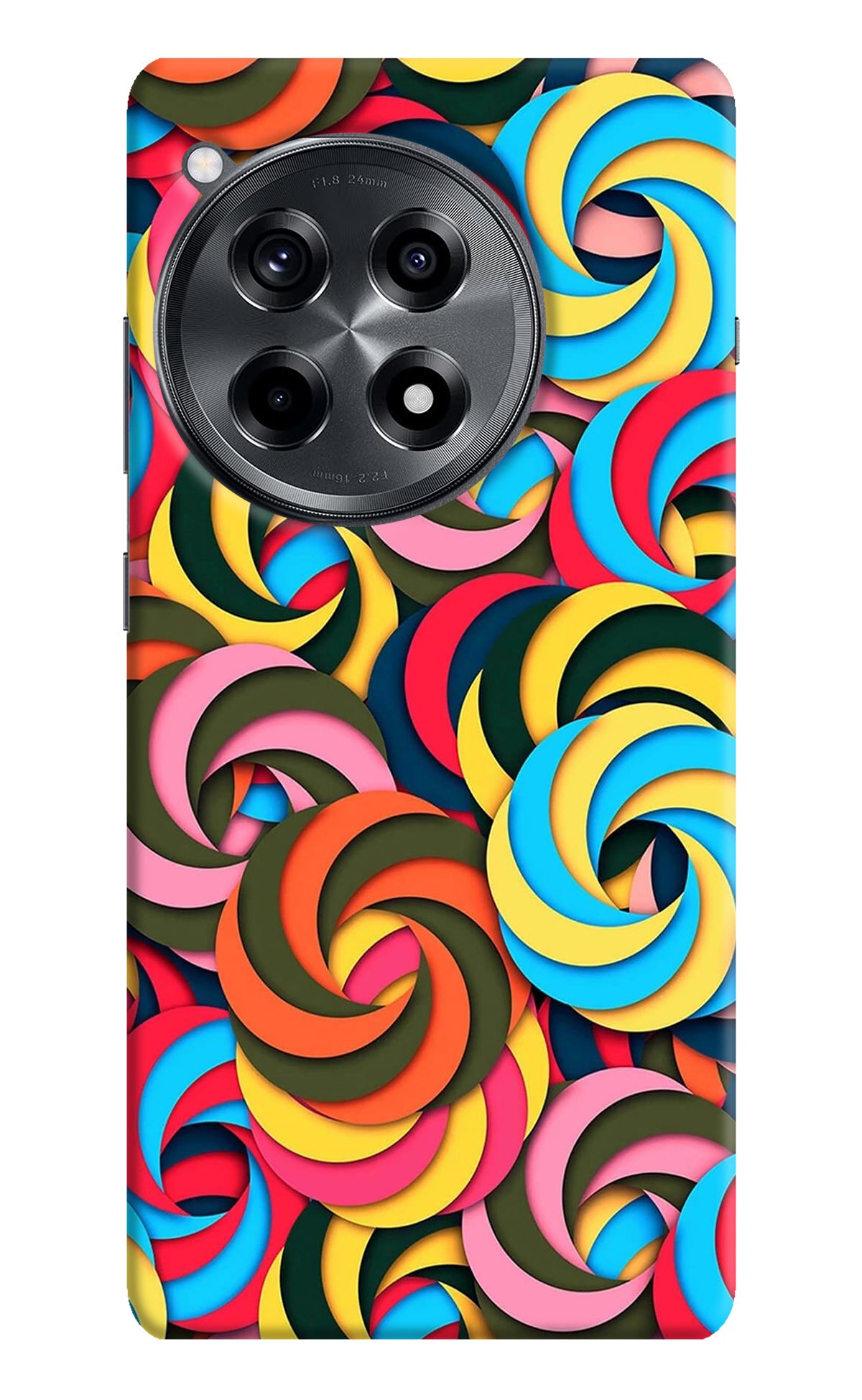 Spiral Pattern OnePlus 12R Back Cover