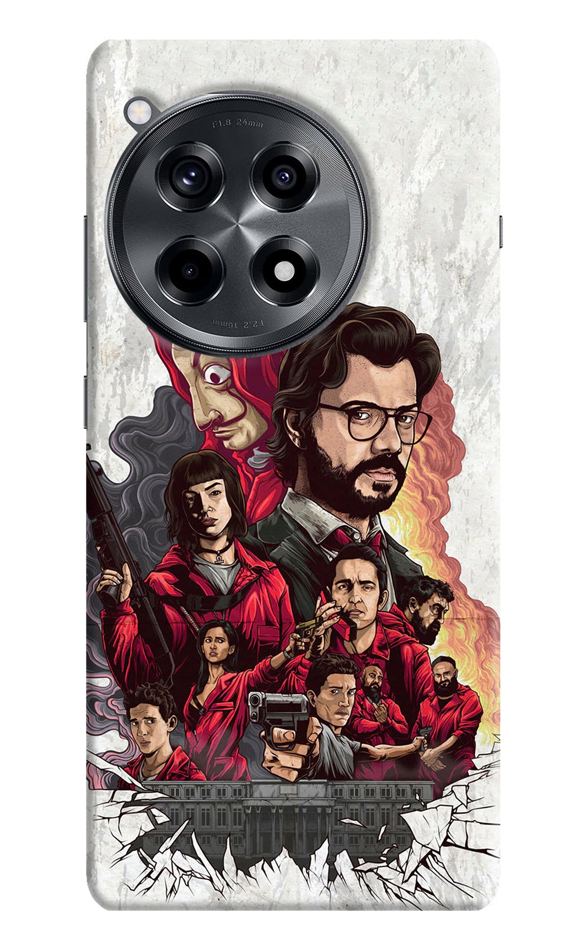 Money Heist Artwork OnePlus 12R Back Cover